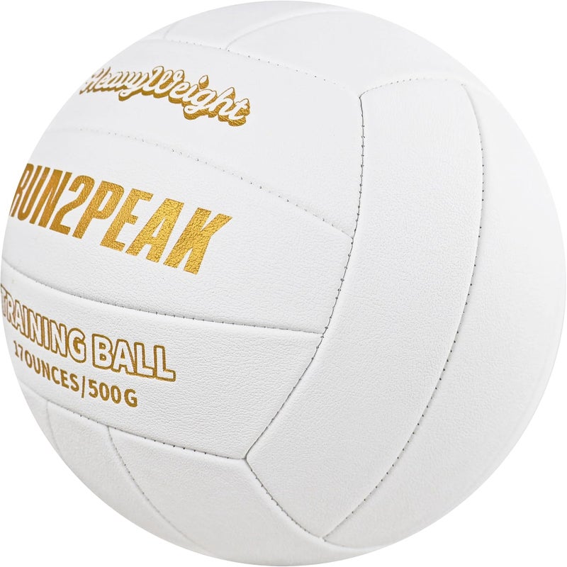 RUN2PEAK Heavy Weight Volleyball Ball Official Size 5 Setter Training Volleyballs PU Practice Volley Balls for Indoor Rebounder Equipment Setters Weighted Volleyball Setting Trainer - Image 2